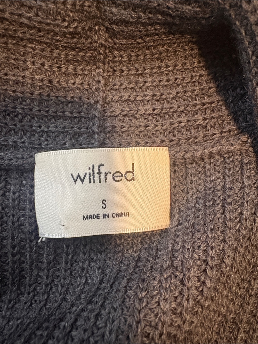 Wilfred Aritzia Sleeveless Open-Front Long Knit Vest - Charcoal size small - Picture 8 of 9